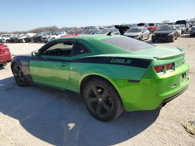 2G1FB1ED8B9133046 - 2011 CHEVROLET CAMARO LT GREEN photo 2