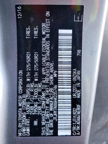 JTJHY7AX6H4235746 - 2017 LEXUS LX 570 SILVER photo 14