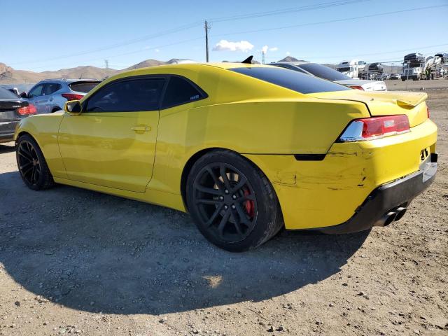 2G1FT1EW6E9317257 - 2014 CHEVROLET CAMARO 2SS YELLOW photo 2