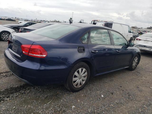 1VWAP7A38DC123564 - 2013 VOLKSWAGEN PASSAT S BLUE photo 3