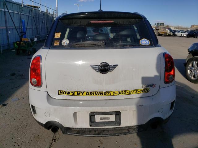 WMWZC5C59CWL58893 - 2012 MINI COOPER S COUNTRYMAN WHITE photo 6