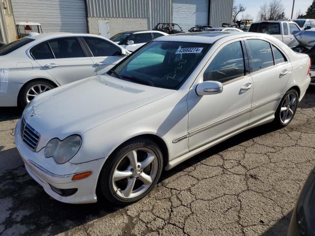 WDBRF40J75A685782 - 2005 MERCEDES-BENZ C 230K SPORT SEDAN WHITE photo 1