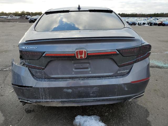 1HGCV1F35JA018125 - 2018 HONDA ACCORD SPORT GRAY photo 6