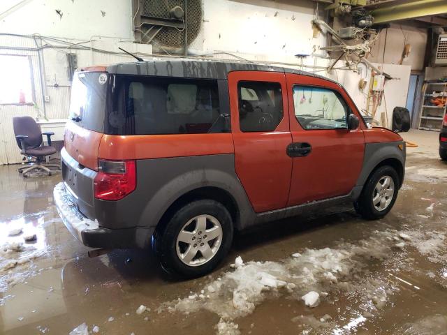 5J6YH28543L012303 - 2003 HONDA ELEMENT EX ORANGE photo 3