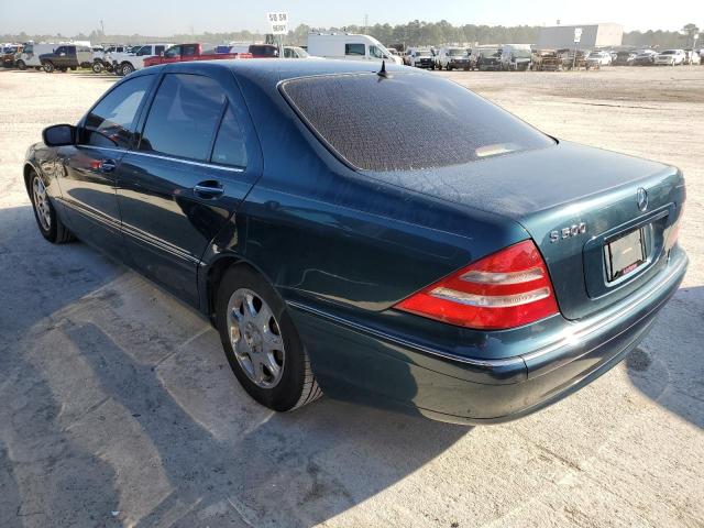 WDBNG75J6YA036744 - 2000 MERCEDES-BENZ S 500 GREEN photo 2