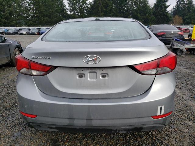 5NPDH4AE9GH702262 - 2016 HYUNDAI ELANTRA SE SILVER photo 6