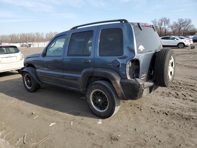 1J4GL48K22W270571 - 2002 JEEP LIBERTY SPORT BLUE photo 2