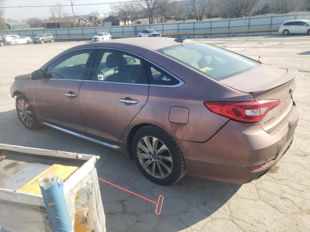 5NPE34AF7GH430421 - 2016 HYUNDAI SONATA SPORT PINK photo 2