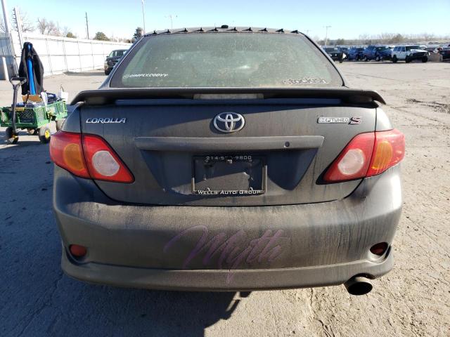 1NXBU4EE8AZ177331 - 2010 TOYOTA COROLLA BASE CHARCOAL photo 6