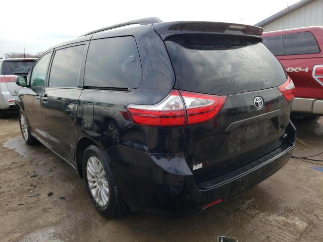 5TDYZ3DC3HS816854 - 2017 TOYOTA SIENNA XLE BLACK photo 2