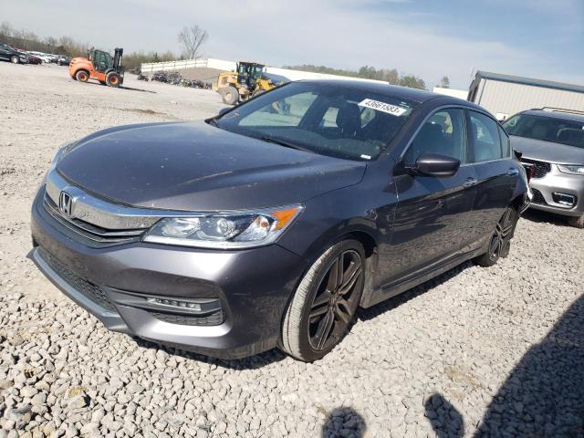 1HGCR2F56GA164862 - 2016 HONDA ACCORD SPORT GRAY photo 1