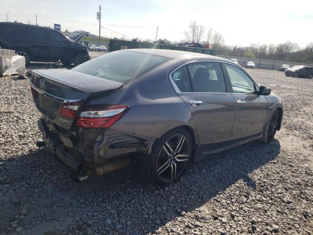 1HGCR2F56GA164862 - 2016 HONDA ACCORD SPORT GRAY photo 3