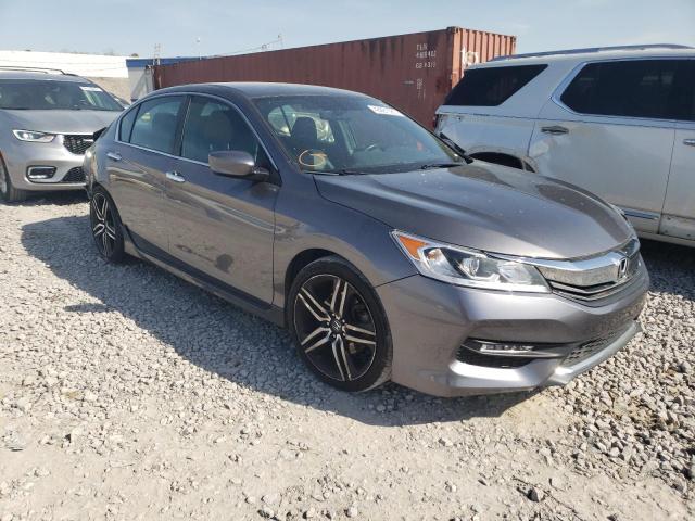 1HGCR2F56GA164862 - 2016 HONDA ACCORD SPORT GRAY photo 4