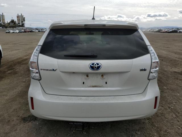 JTDZN3EU7D3271969 - 2013 TOYOTA PRIUS V WHITE photo 6