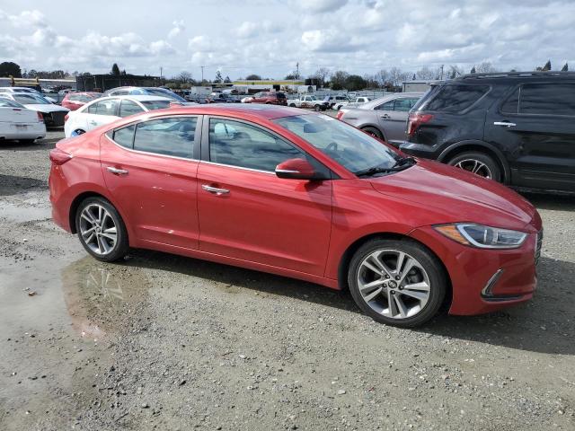 5NPD84LF9HH149667 - 2017 HYUNDAI ELANTRA SE RED photo 4