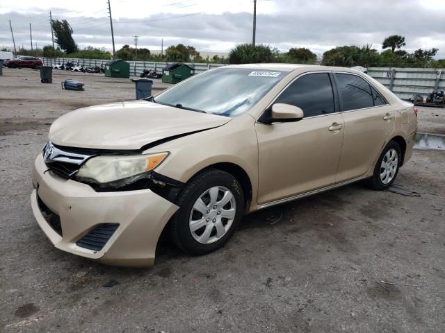 4T1BF1FK3CU047537 - 2012 TOYOTA CAMRY BASE GOLD photo 1
