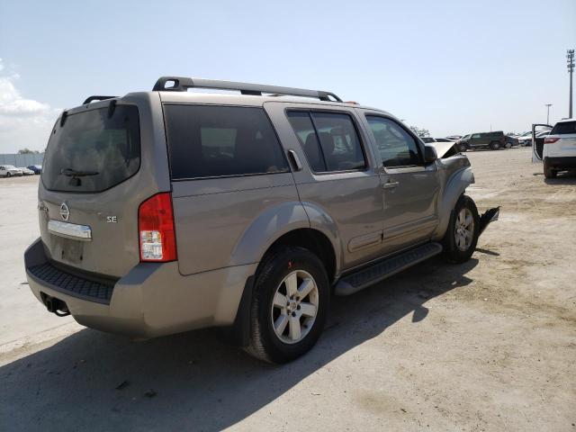 5N1AR18U78C618445 - 2008 NISSAN PATHFINDER S TAN photo 3