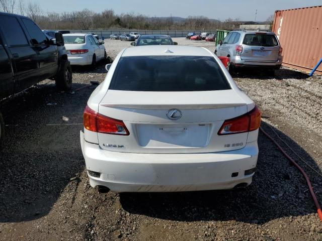 JTHBK262792091128 - 2009 LEXUS IS 250 WHITE photo 6