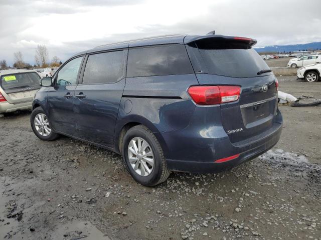 KNDMB5C12F6072854 - 2015 KIA SEDONA LX BLUE photo 2