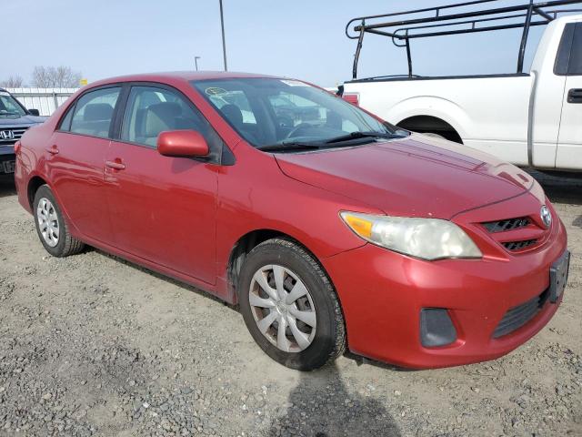 2T1BU4EE1BC595877 - 2011 TOYOTA COROLLA BASE RED photo 4
