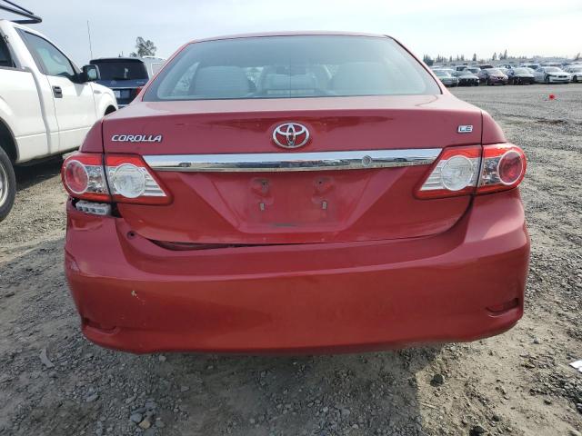 2T1BU4EE1BC595877 - 2011 TOYOTA COROLLA BASE RED photo 6