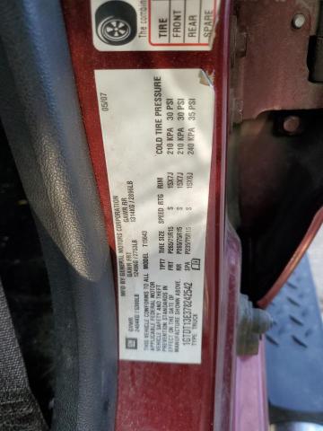 1GTDT13E378242542 - 2007 GMC CANYON RED photo 12
