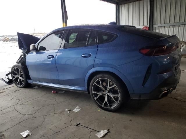 5UXCY8C09LLE40464 - 2020 BMW X6 M50I BLUE photo 2