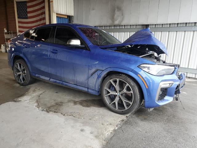 5UXCY8C09LLE40464 - 2020 BMW X6 M50I BLUE photo 4