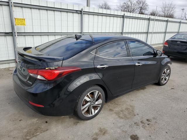 KMHDH4AEXFU299330 - 2015 HYUNDAI ELANTRA SE BLACK photo 3