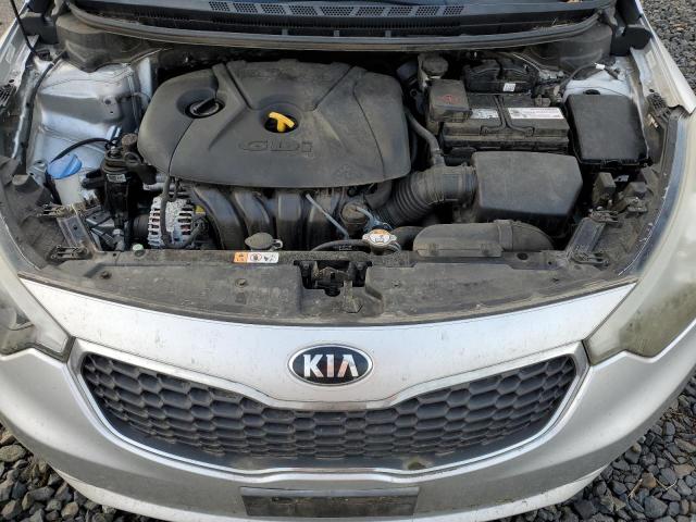 KNAFX5A80F5297187 - 2015 KIA FORTE EX SILVER photo 11