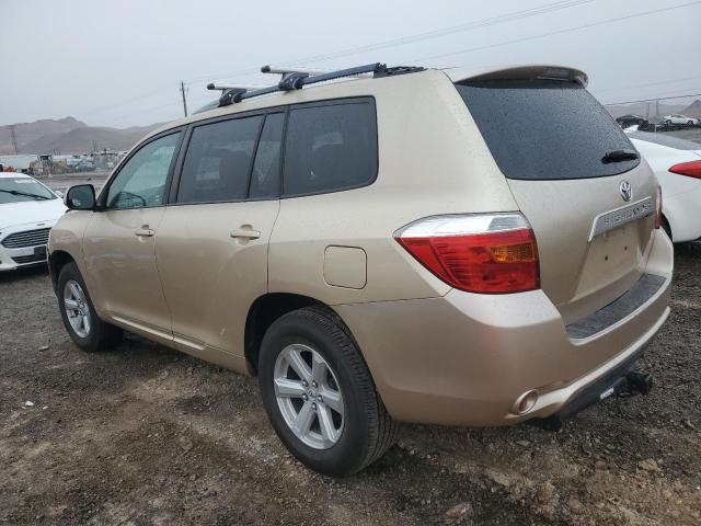 5TDZA3EH3AS001226 - 2010 TOYOTA HIGHLANDER GOLD photo 2