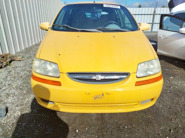 KL1TD62655B477807 - 2005 CHEVROLET AVEO BASE Sarı foto 5