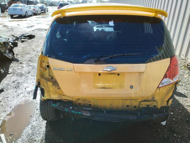 KL1TD62655B477807 - 2005 CHEVROLET AVEO BASE Sarı foto 6