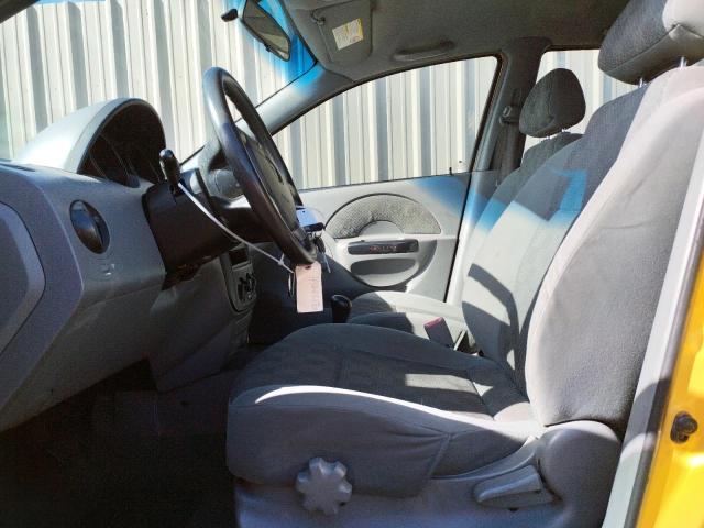 KL1TD62655B477807 - 2005 CHEVROLET AVEO BASE Sarı foto 7