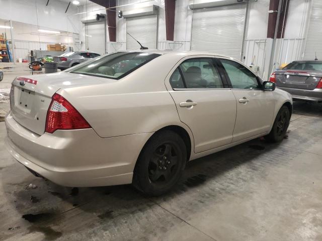 3FAHP0HA6AR154604 - 2010 FORD FUSION 4D SE CREAM photo 3