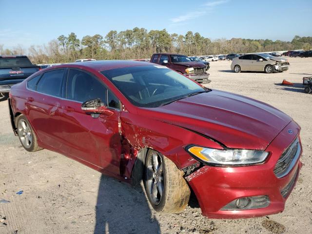 3FA6P0H74FR142907 - 2015 FORD FUSION SE RED photo 4