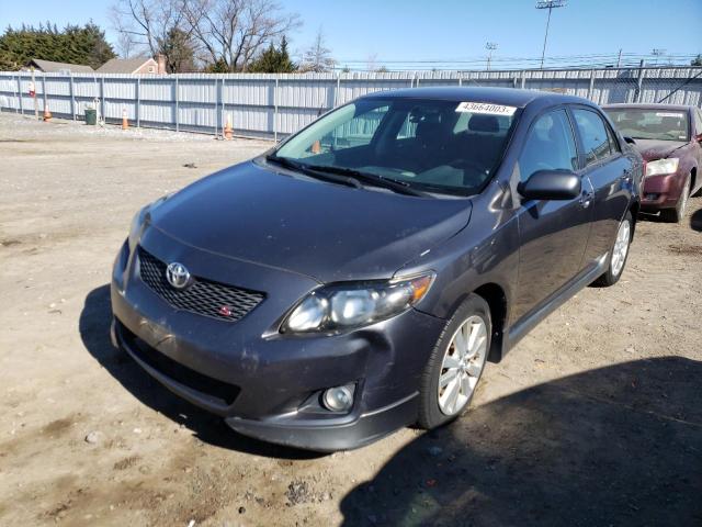 1NXBU4EEXAZ379460 - 2010 TOYOTA COROLLA BASE GRAY photo 1