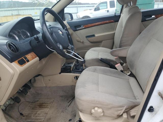 KL1TD566X7B117777 - 2007 CHEVROLET AVEO BASE WHITE photo 7