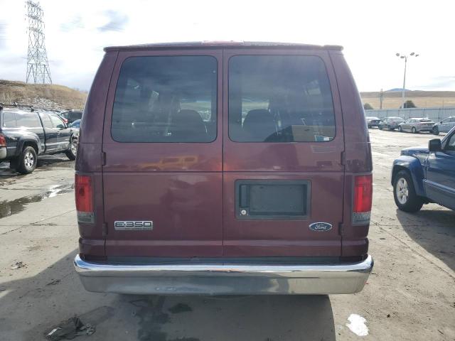 1FBNE31LX6HB41576 - 2006 FORD ECONOLINE E350 SUPER DUTY WAGON BURGUNDY photo 6