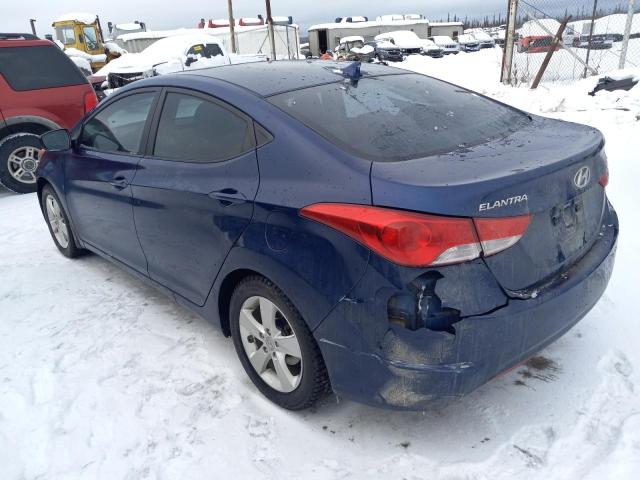 KMHDH4AE7DU783713 - 2013 HYUNDAI ELANTRA GLS BLUE photo 2