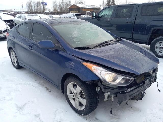 KMHDH4AE7DU783713 - 2013 HYUNDAI ELANTRA GLS BLUE photo 4