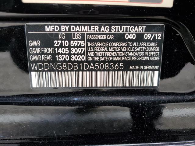 WDDNG8DB1DA508365 - 2013 MERCEDES-BENZ S 350 BLUETEC BLACK photo 12