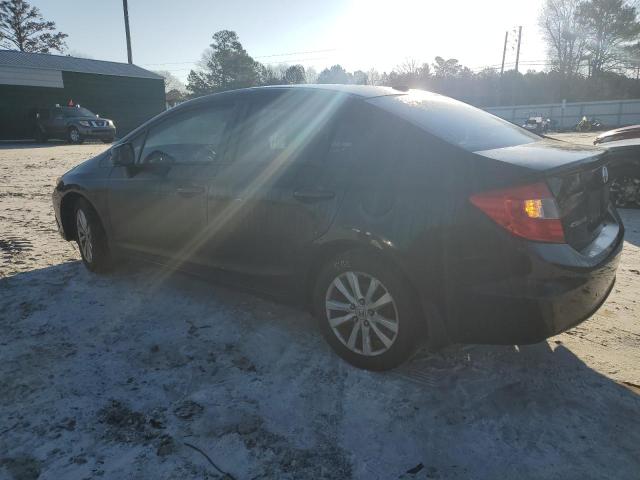 2HGFB2F94CH506616 - 2012 HONDA CIVIC EXL შავი ფოტო 2