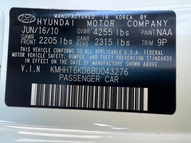 KMHHT6KD6BU043276 - 2011 HYUNDAI GENESIS CO 2.0T WHITE photo 15