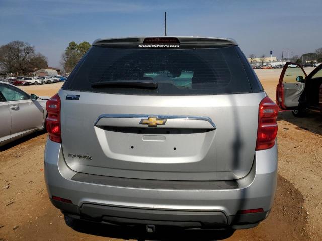 2GNALBEK2H1502257 - 2017 CHEVROLET EQUINOX LS SILVER photo 6