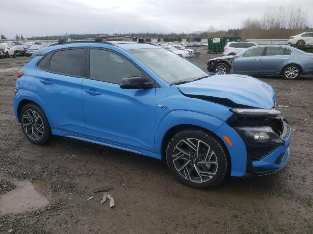 KM8K3CA38PU948140 - 2023 HYUNDAI KONA N LINE BLUE photo 4