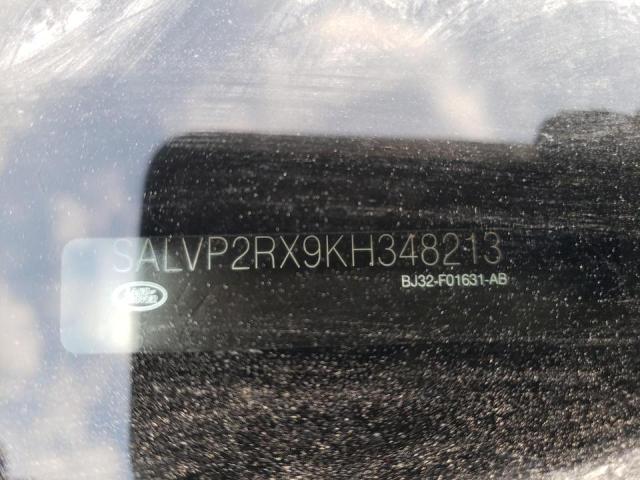 SALVP2RX9KH348213 - 2019 LAND ROVER RANGE ROVE BLACK photo 12