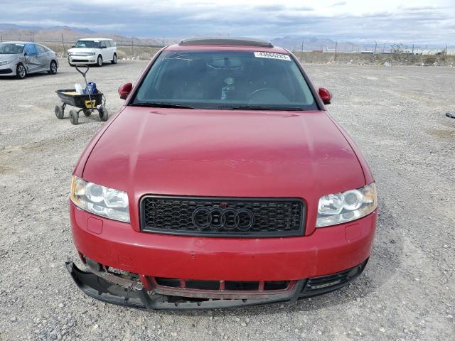 WAULC68E43A262154 - 2003 AUDI A4 1.8T QUATTRO RED photo 5