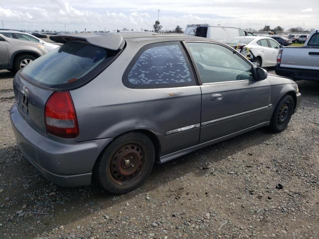 2HGEJ6348TH115502 - 1996 HONDA CIVIC DX GRAY photo 3