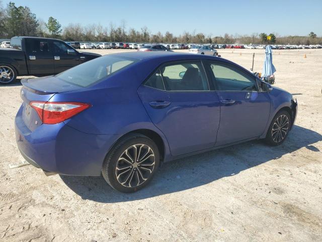 5YFBURHE8FP349892 - 2015 TOYOTA COROLLA L BLUE photo 3